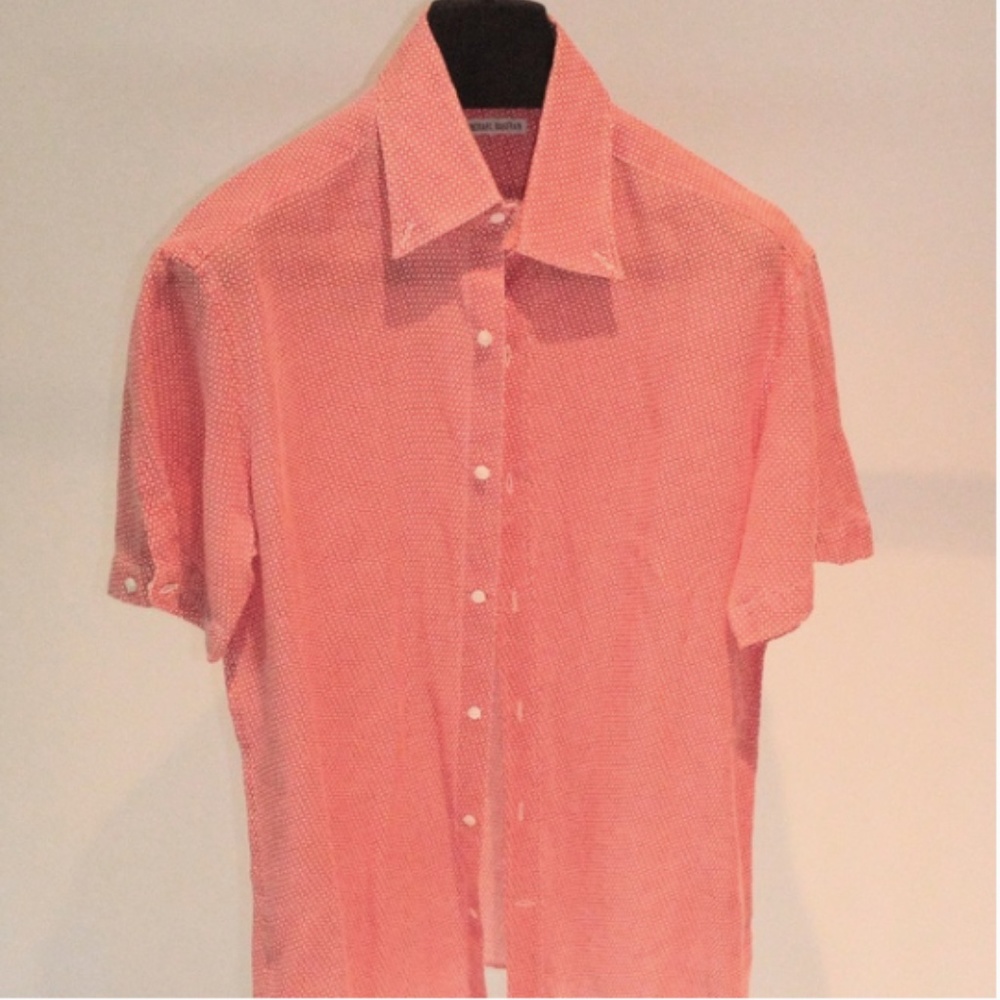 Button up: Michael Bastian- Red and White